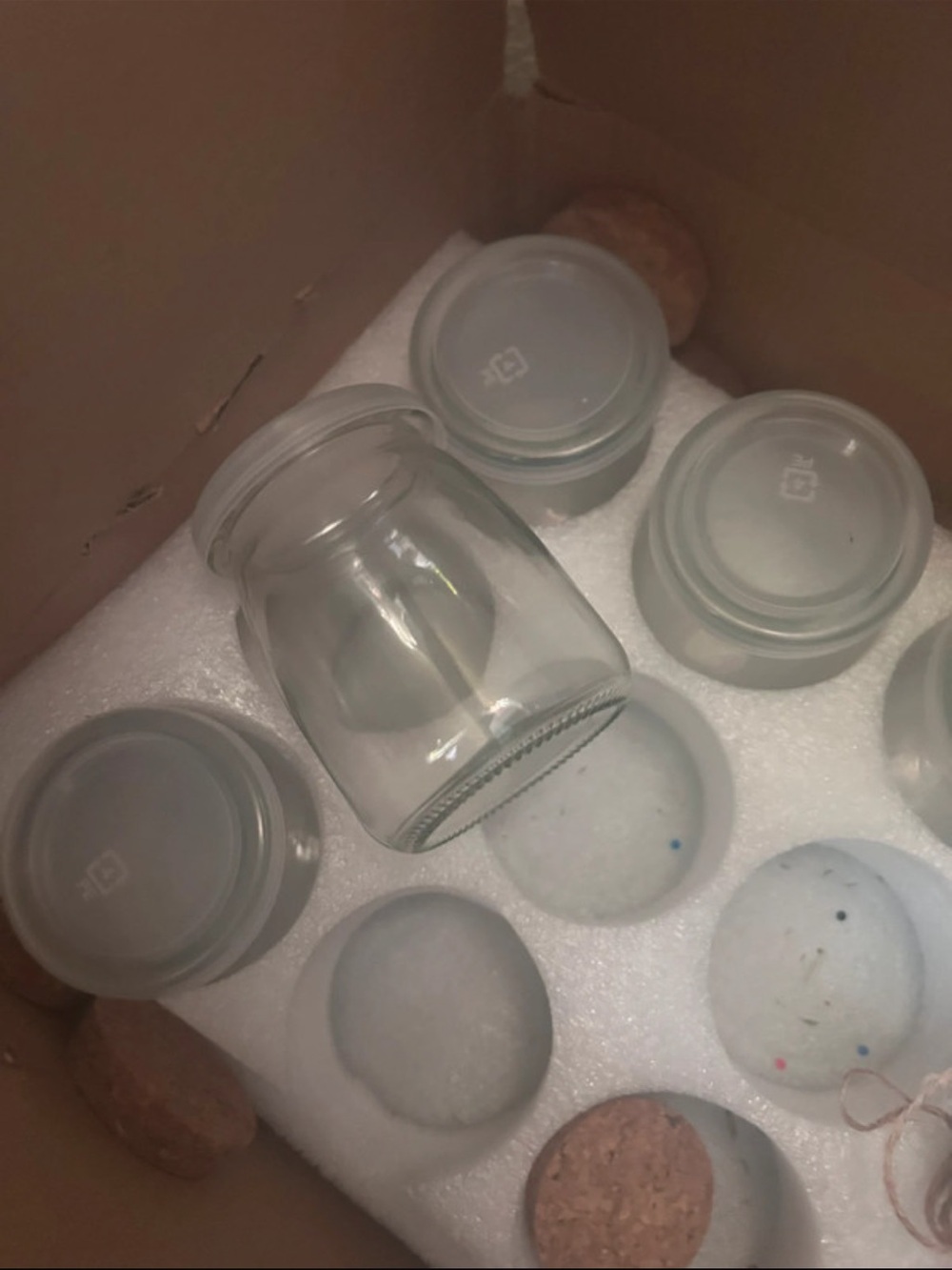 Clear jars